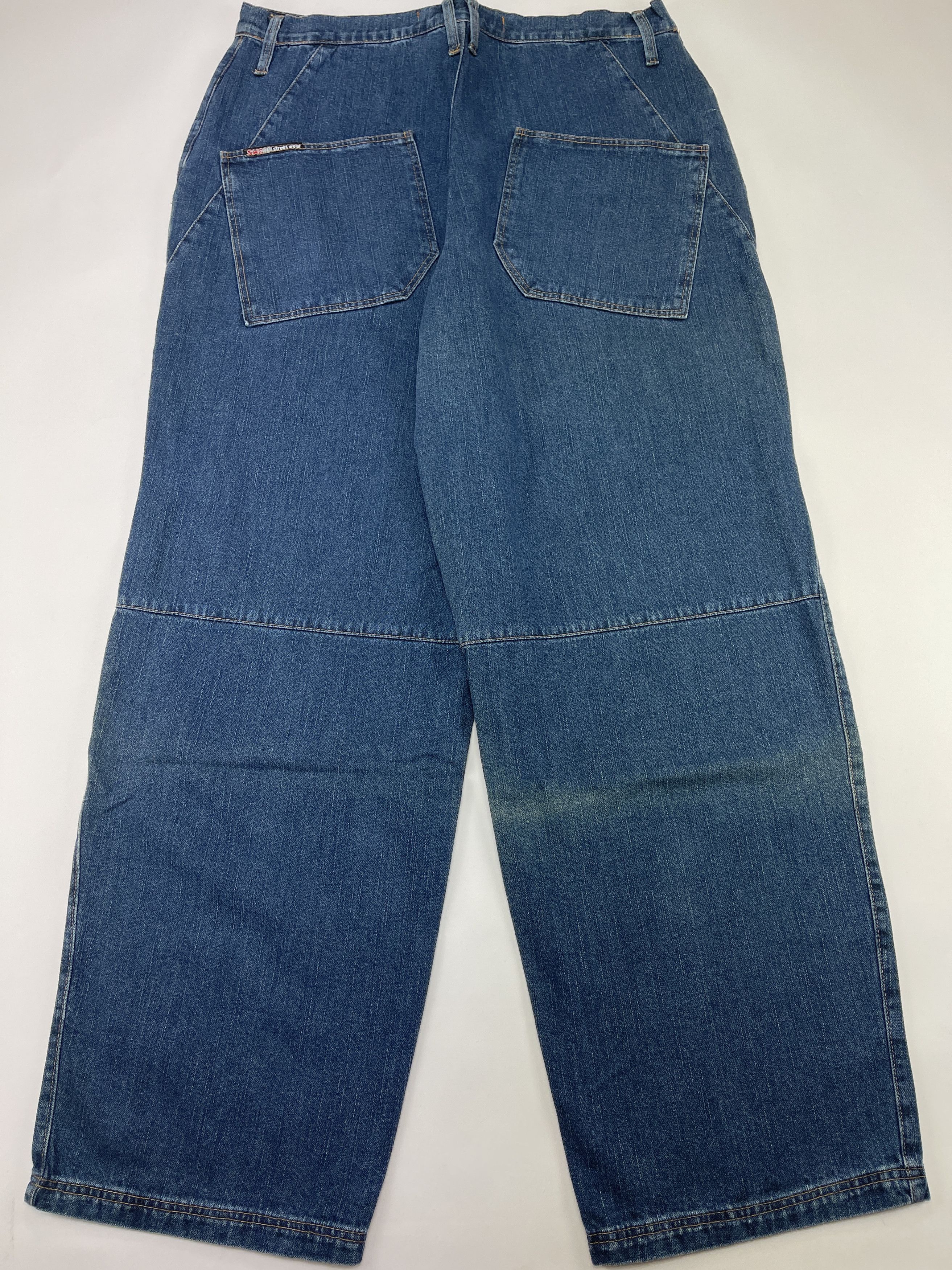 Vintage SWG jeans, blue Street War Gear vintage baggy hip hop 90s 34 Size US 34 / EU 50 - 1 Thumbnail