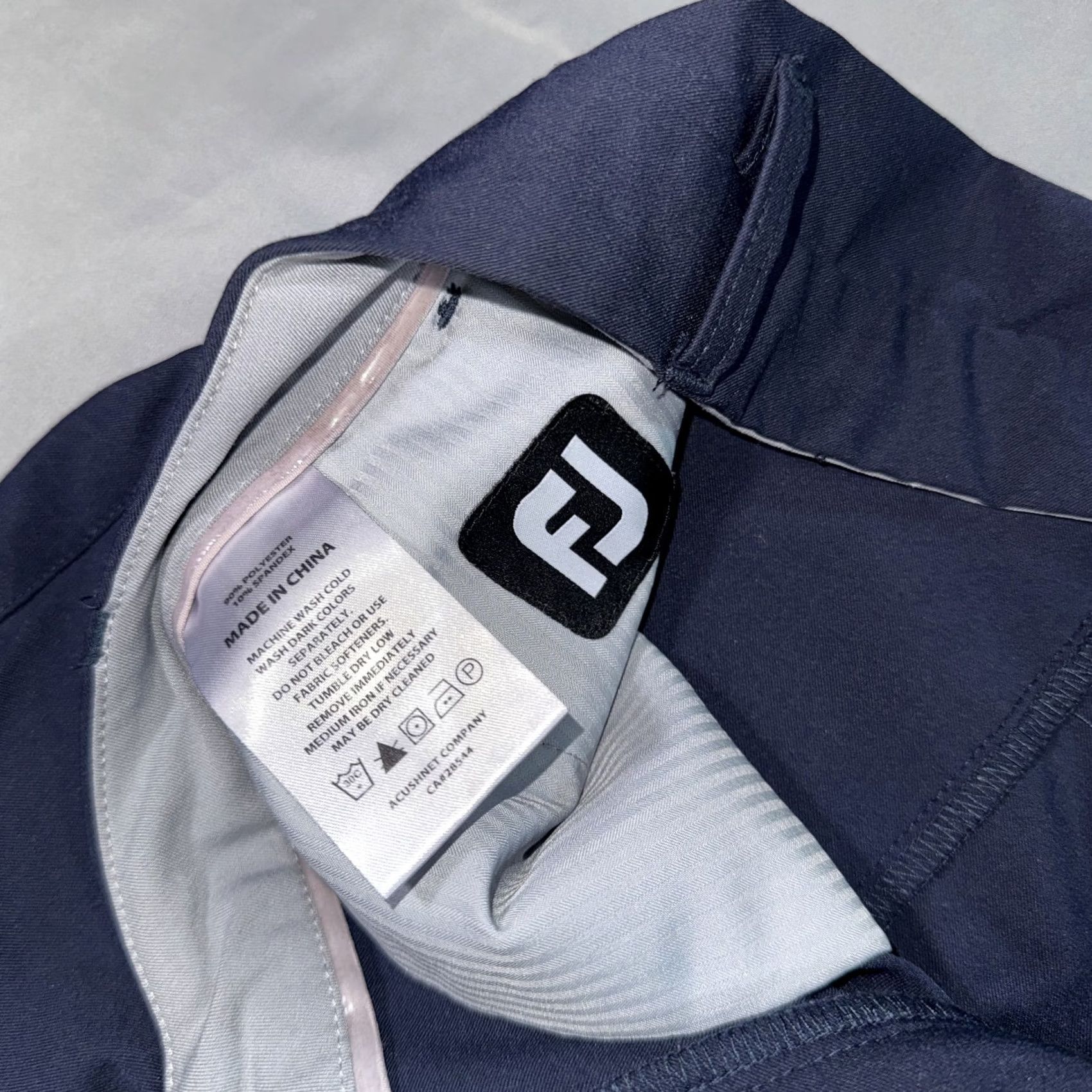 Footjoy FootJoy Pants Mens 34x30 Blue Stretch Khakis Chino Golf Regular Fit with Pockets Size US 34 / EU 50 - 3 Thumbnail