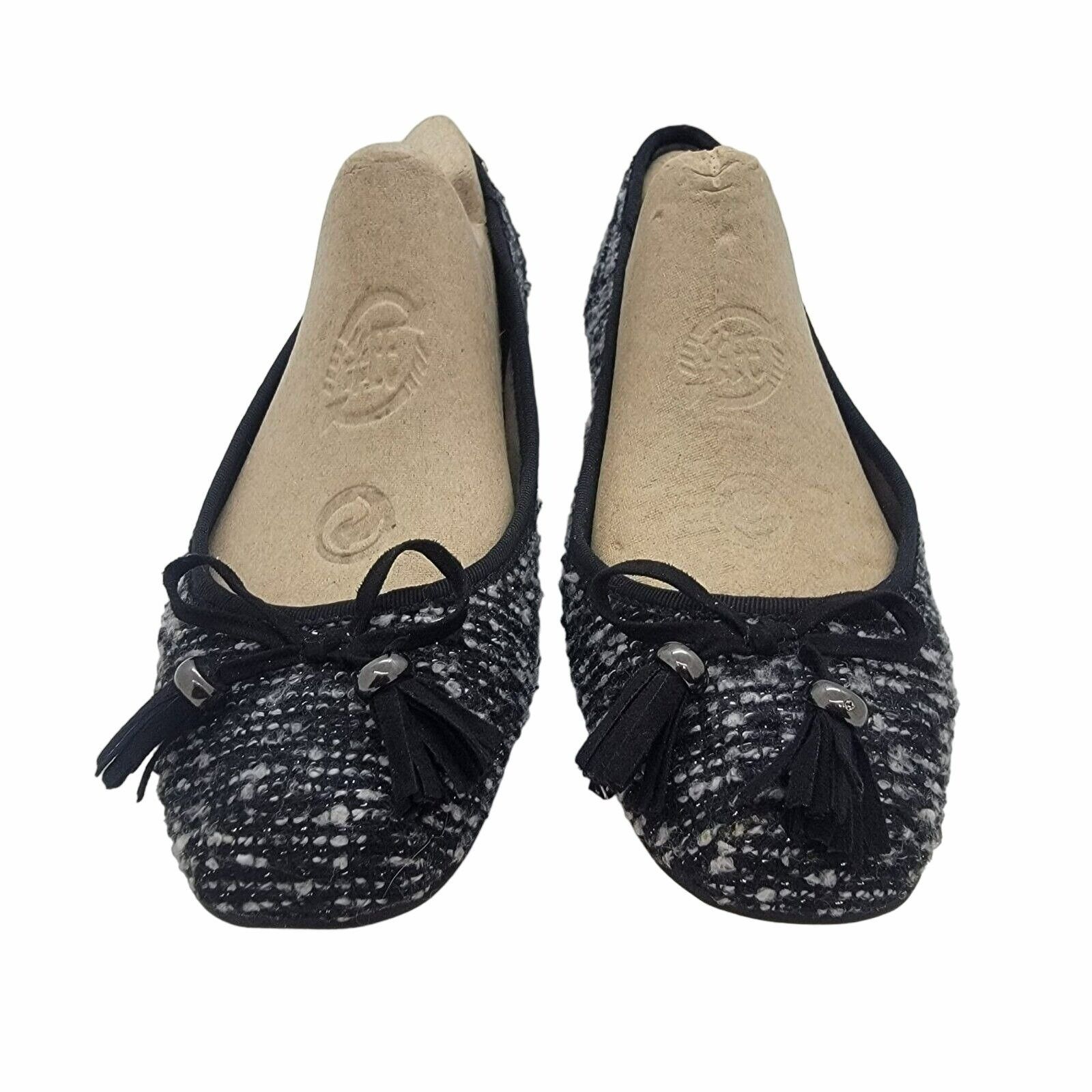 Alfani Alfani Women's Camroon T Ballet Flats Size 7 M Black/White b Size US 7 / IT 37 - 3 Thumbnail