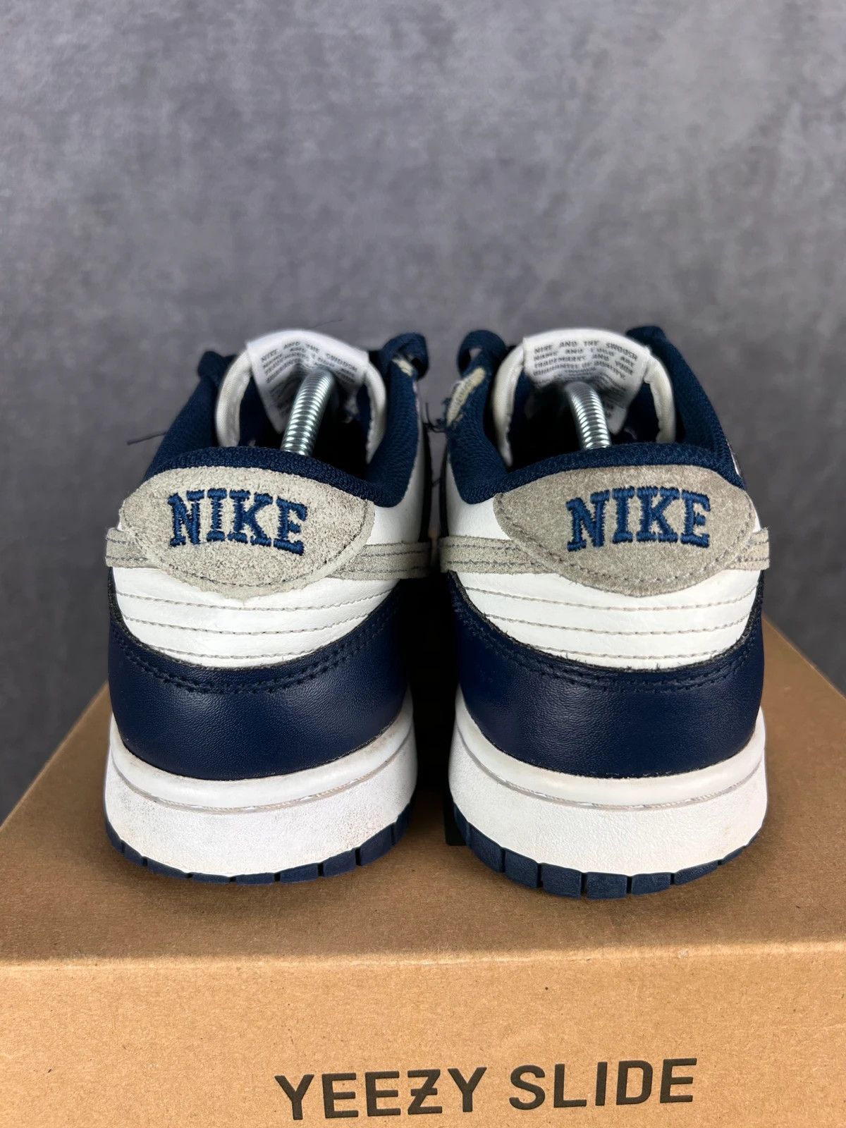 Nike Nike Dunk Low "Midnight Navy" Retro navy white swoosh Size US 8 / EU 41 - 3 Thumbnail