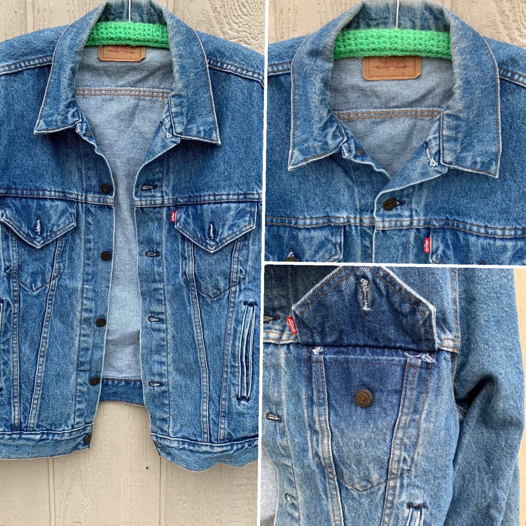 Levi's VINTAGE Levi's denim jacket trucker western Made in USA Size 46 L Blue Jeans/Trucker Regular Mens 80s 90s Cowboy Western Retro Size US 30 / EU 46 - 3 Thumbnail
