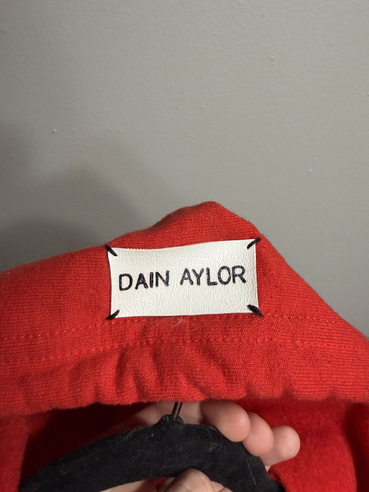 Other 1/1 Dain Aylor Red Zip Up w/ Black Distressed DA Heart Logo Size US L / EU 52-54 / 3 - 3 Thumbnail