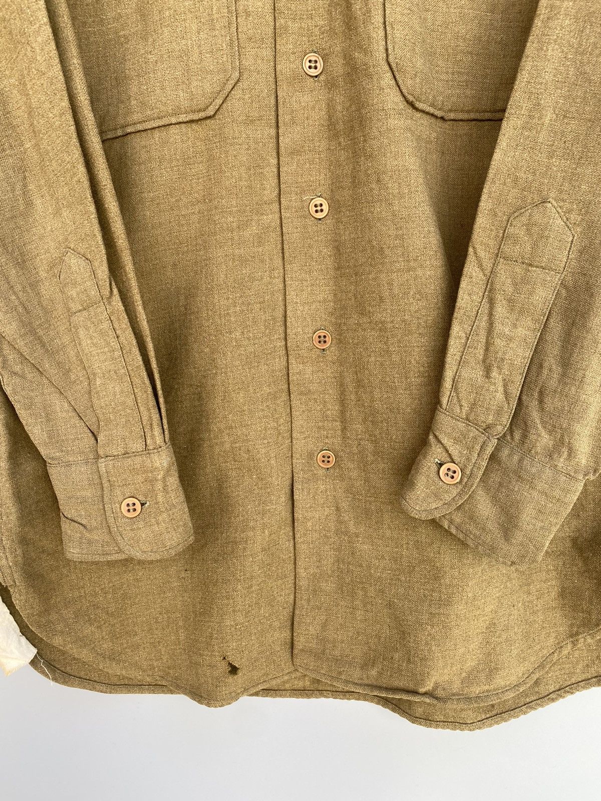 Vintage True Vintage! 1942- WW2- M-1937 US Army 2nd AD Shirt Size US S / EU 44-46 / 1 - 9 Thumbnail