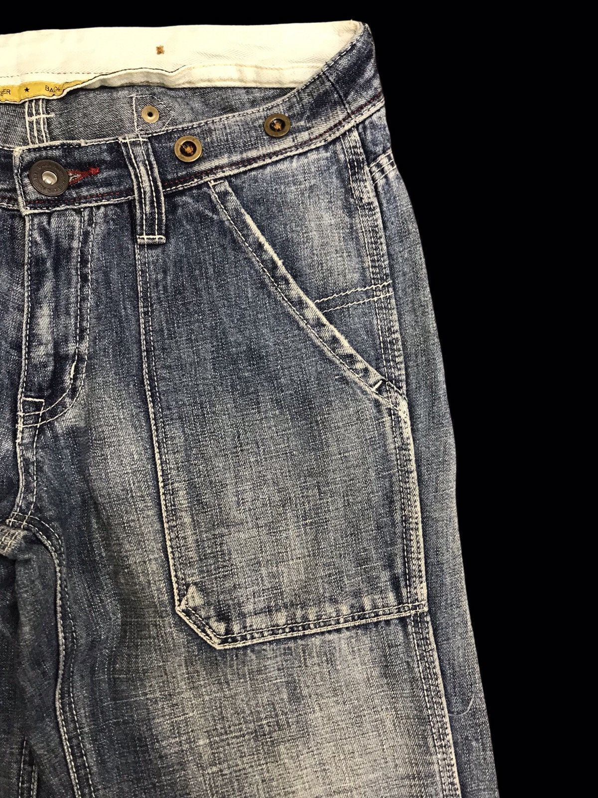 Japanese Brand 💥BELL BOTTOM💥BACK NUMBER LIGHT LOW RISE BAKER DENIM F415 Size US 30 / EU 46 - 3 Thumbnail