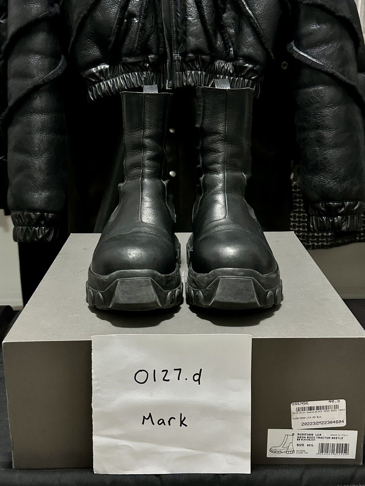 Rick Owens MEGA BOZO BEETLE TRACTOR BOOTS FW20 PERFORMA | Grailed