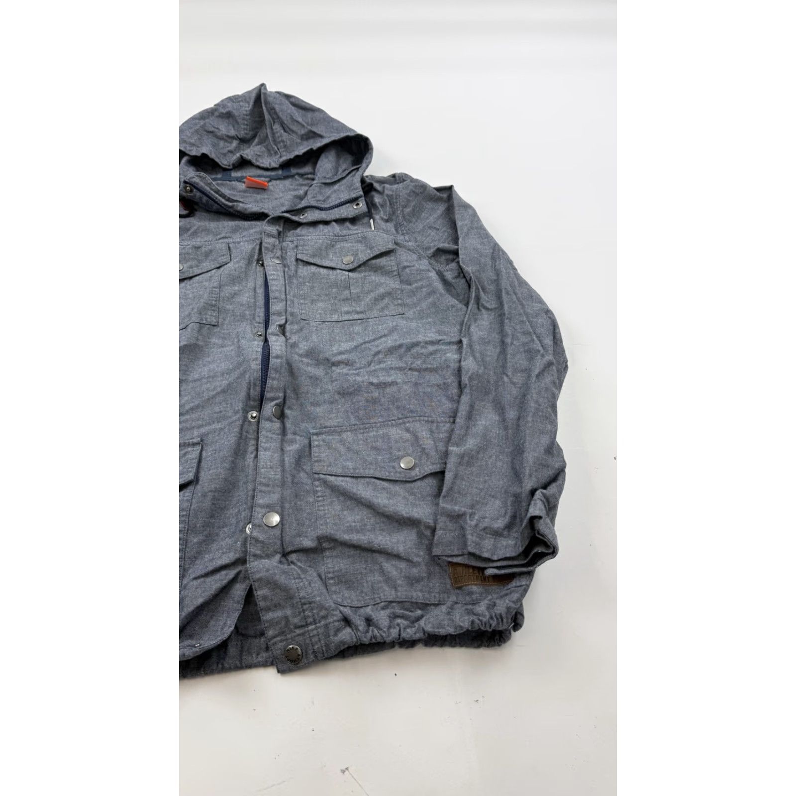 Nike VINTAGE Nike Jacket Mens M Gray Hooded Utility Field Parka Full Zip Athletic Dept Size US M / EU 48-50 / 2 - 2 Thumbnail