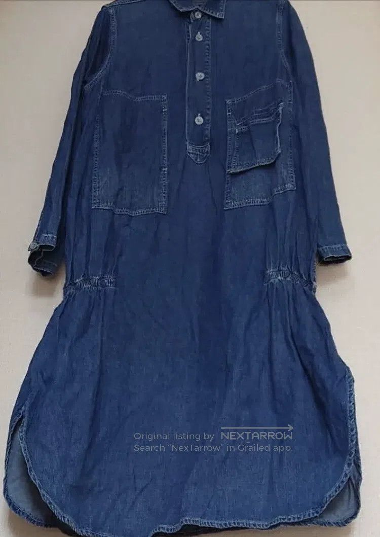 Kapital Kapital Blue-dyed soft denim dress Size XS / US 0-2 / IT 36-38 - 4 Thumbnail