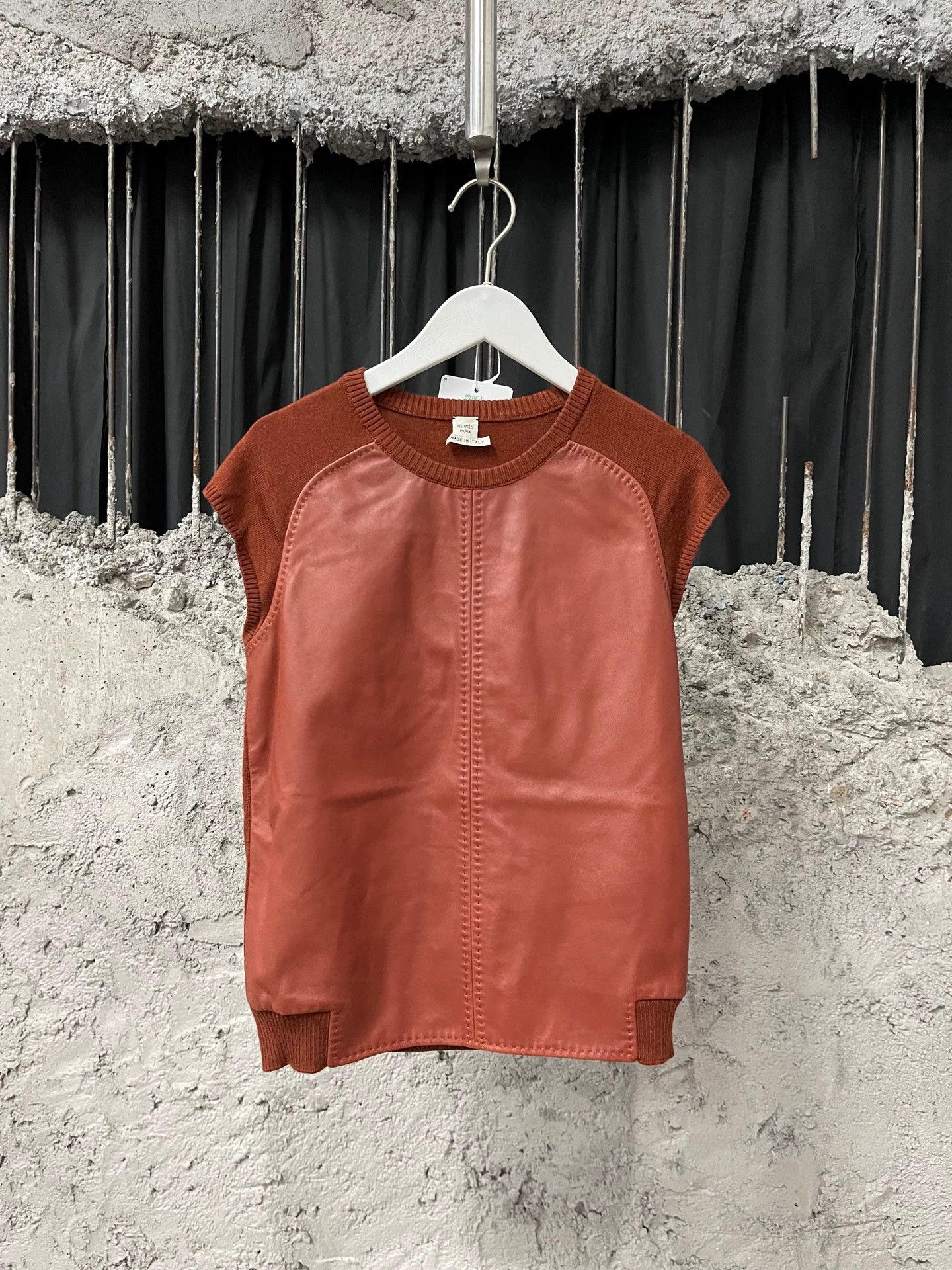Hermes Hermes Colorblocked Leather Vest 36 Size XS / US 0-2 / IT 36-38 - 1 Thumbnail