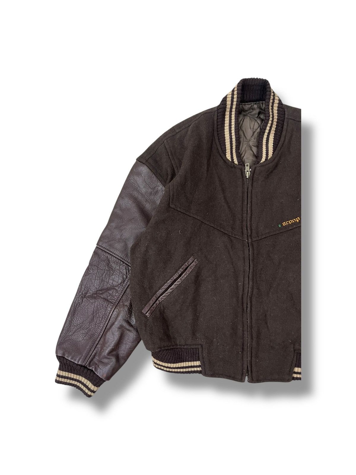 SCOOP Vintage Scoop Varsity Jacket Leather Sleeves Size US M / EU 48-50 / 2 - 4 Thumbnail
