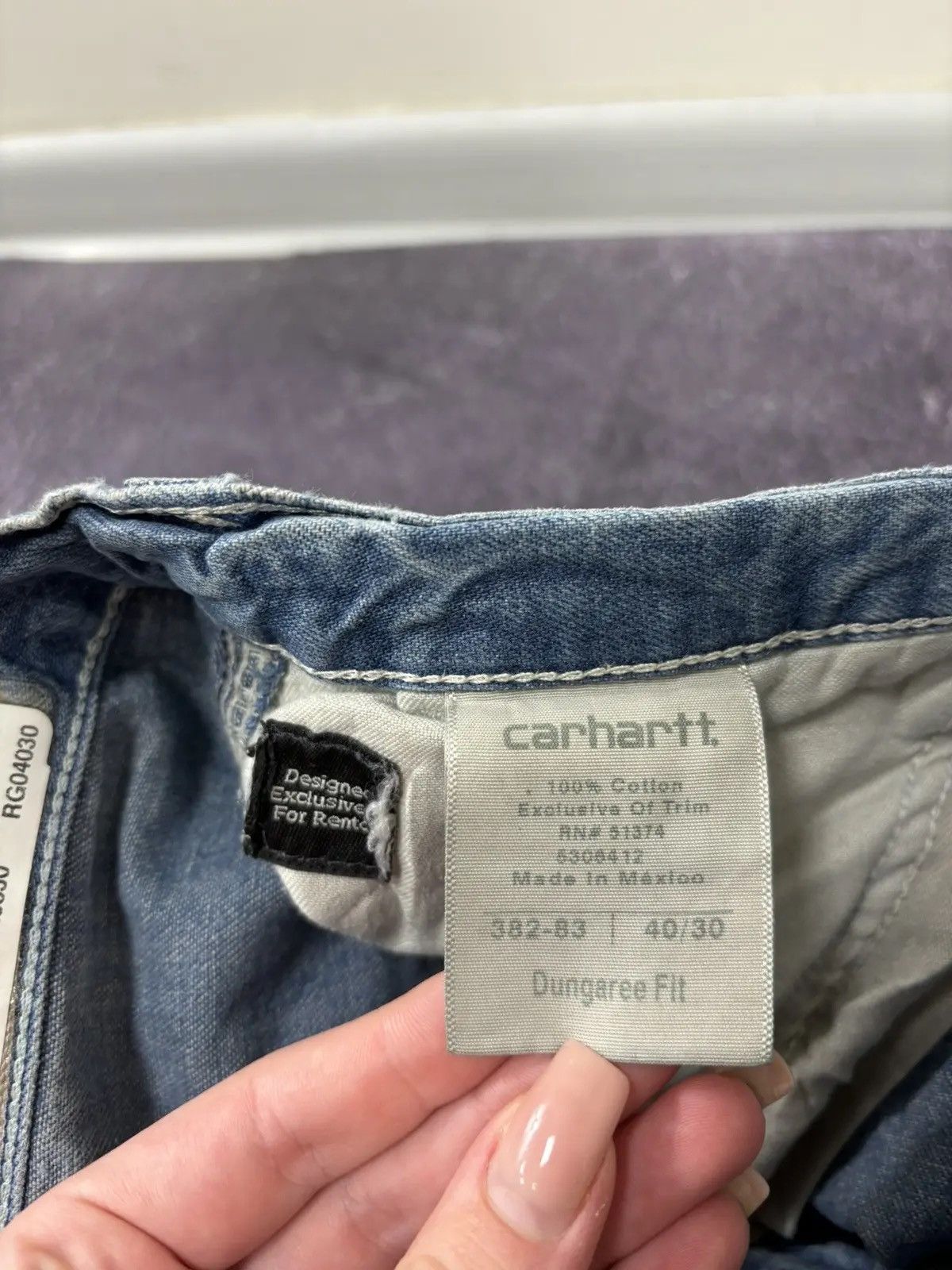 Carhartt × Vintage Vintage Carhartt Denim Dungaree Fit Blue Hype Baggy Jeans Size US 40 / EU 56 - 10 Thumbnail