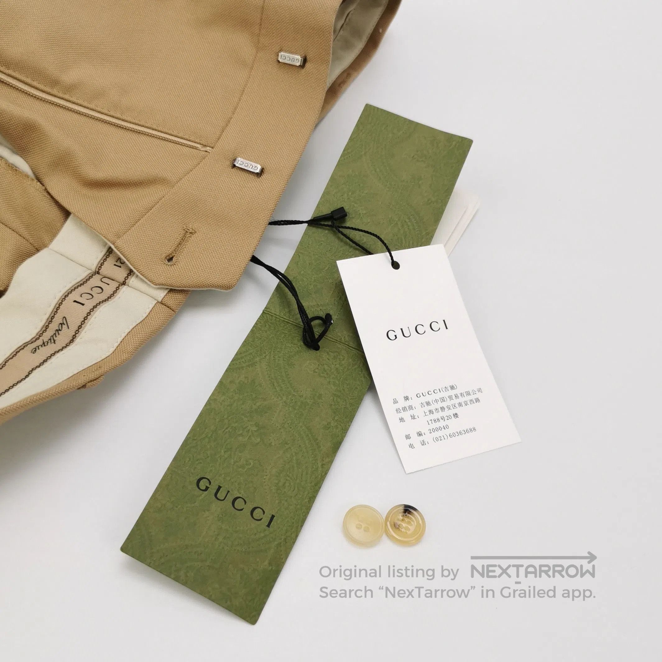 Gucci Gucci XL Cotton Colorblock Stripe Interlocking G Pants. Size US 30 / EU 46 - 9 Thumbnail