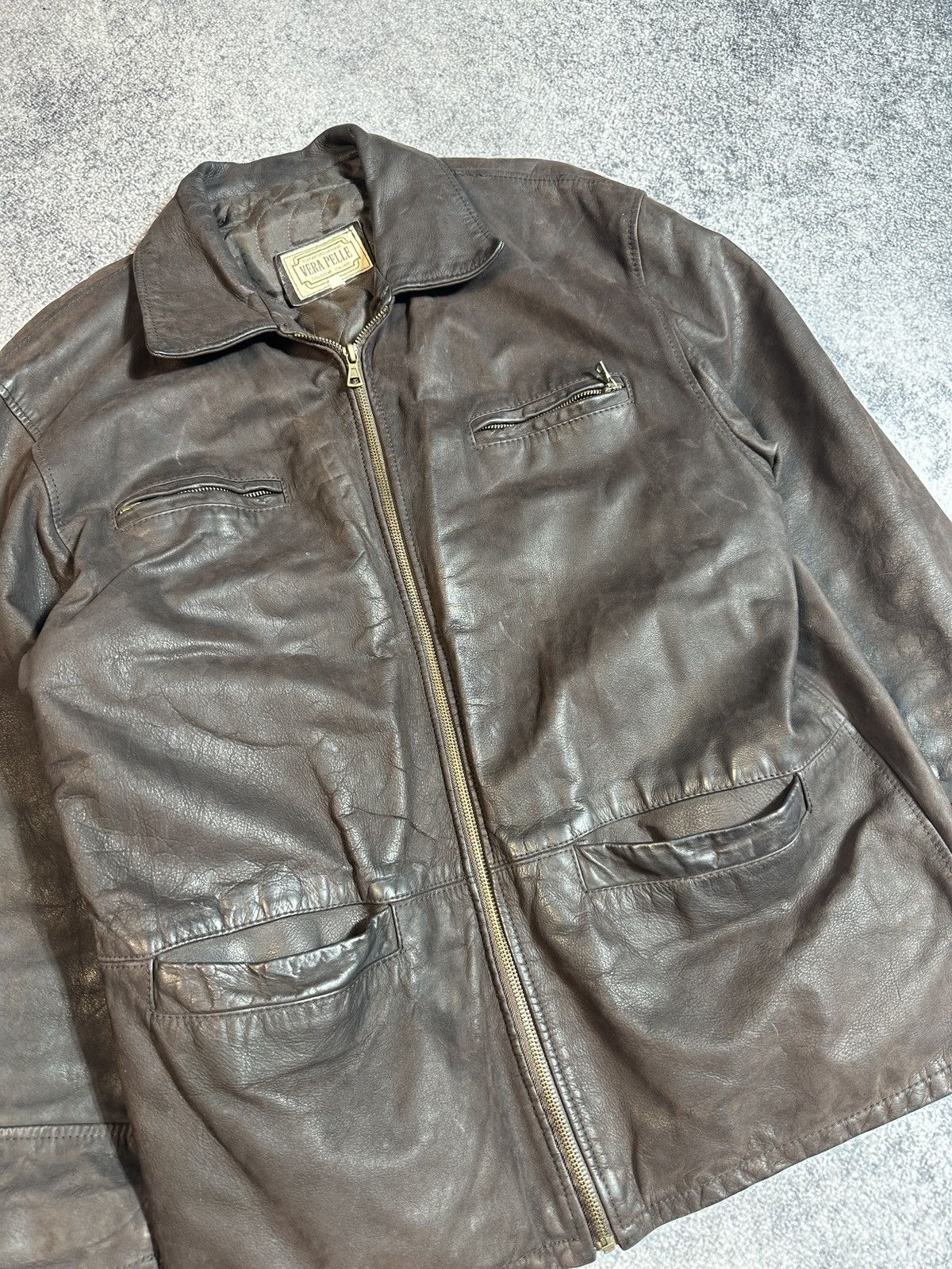 Other Y2K Vintage Leather Jacket Streetwear Rare Style USA VTg M Size US L / EU 52-54 / 3 - 2 Thumbnail