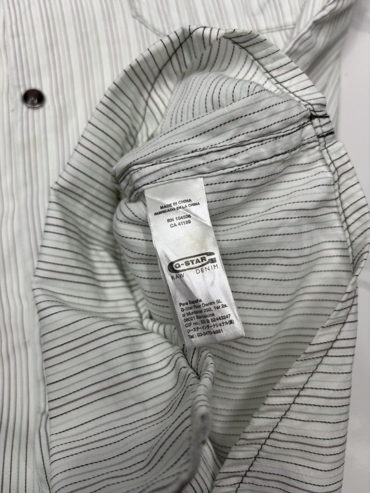 Yohji Yamamoto 🔥DEVIL STRIPE SHIRT S/S BUTTON SNAP YOHJI STYLE BY GSTAR Size US M / EU 48-50 / 2 - 13 Thumbnail