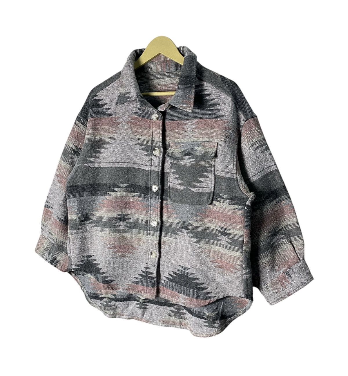 Japanese Brand Japanese Brand Aztec Button Up Shirt Size US M / EU 48-50 / 2 - 3 Thumbnail