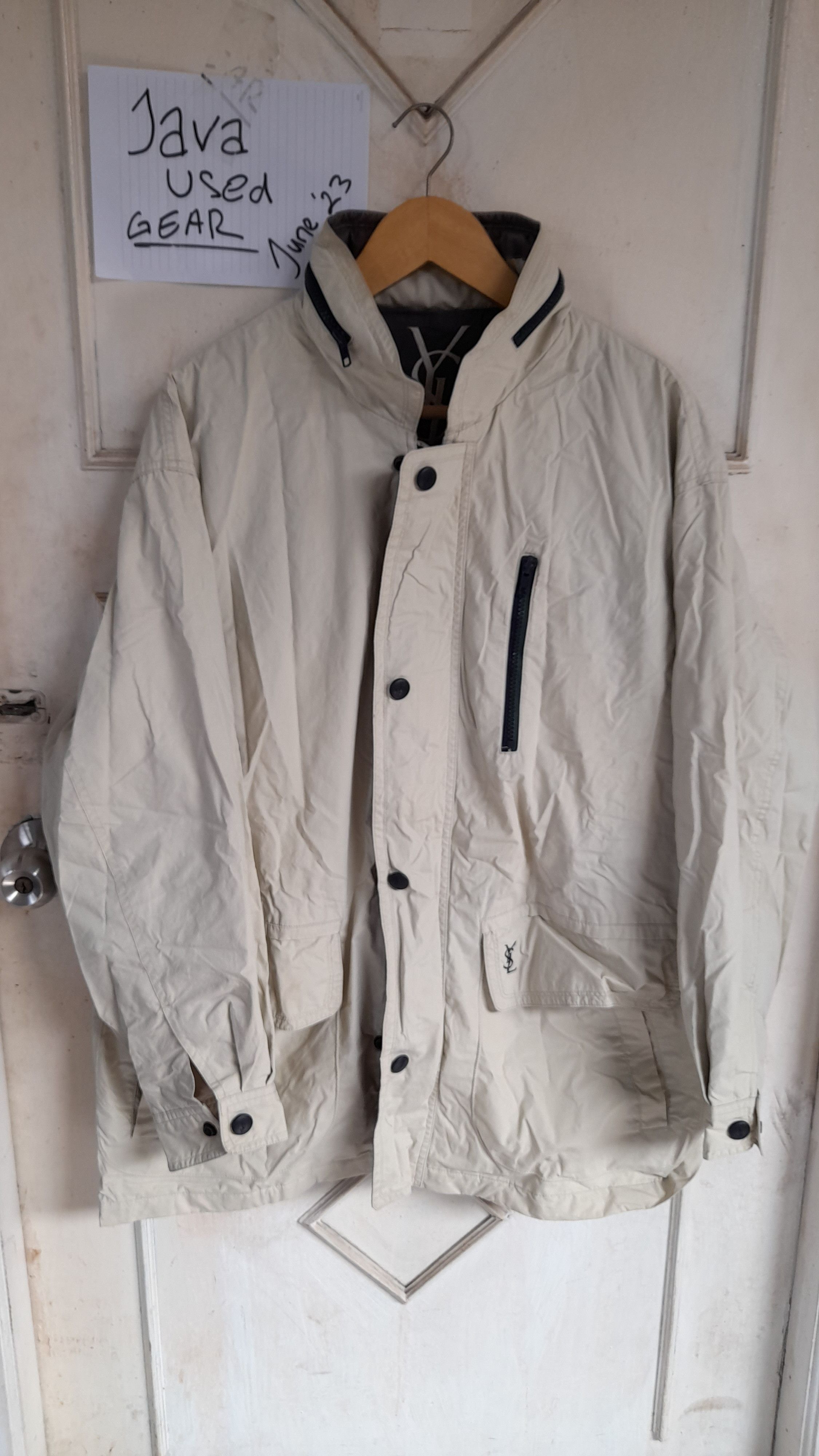 Vintage Big Logo Vintage Parka YSL pour homme Size US M / EU 48-50 / 2 - 1 Thumbnail