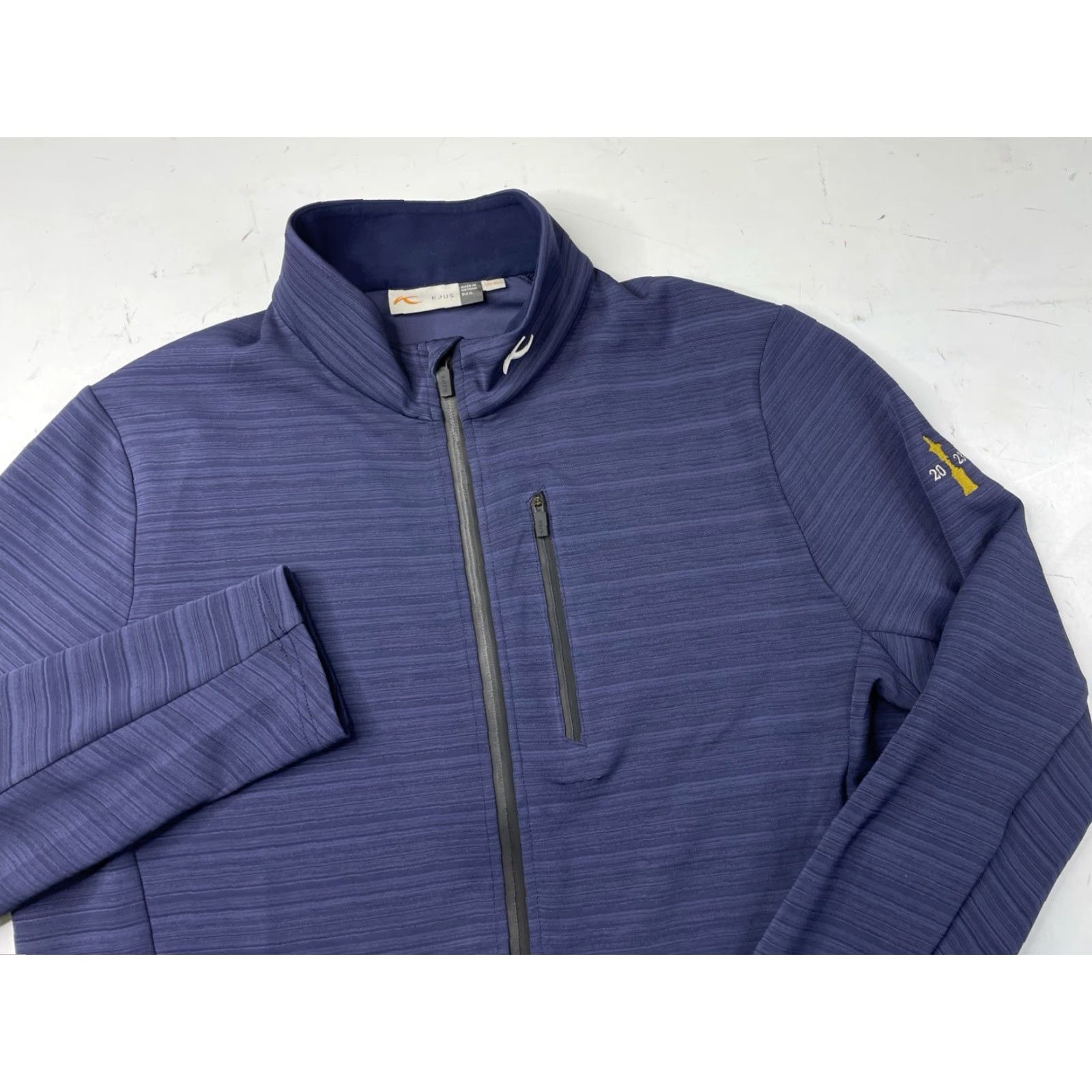 KJUS KJUS Men's Colton Midlayer Jacket L Blue Full Zip UPF 50+ MG25-L02 Golf Ski Outdoor Solid Short Jacket Size US L / EU 52-54 / 3 - 2 Thumbnail