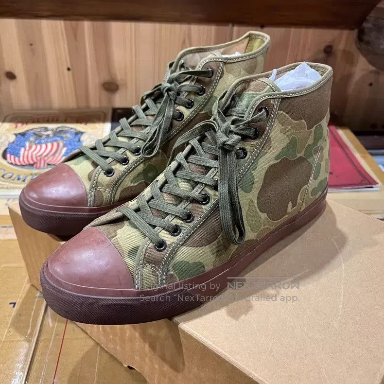 RRL Ralph Lauren RRL Ralph Lauren Camouflage Canvas Shoes Size US 9 / EU 42 - 3 Thumbnail
