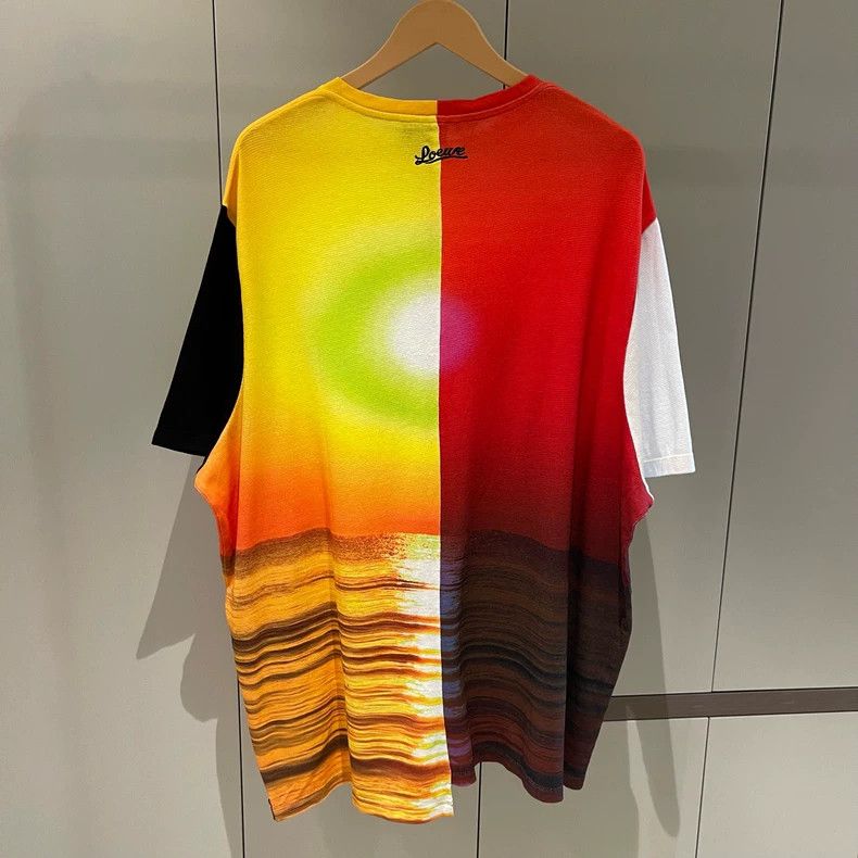 Loewe LOEWE Red and yellow patch sunrise black Logo short sleeve Size M / US 6-8 / IT 42-44 - 5 Thumbnail