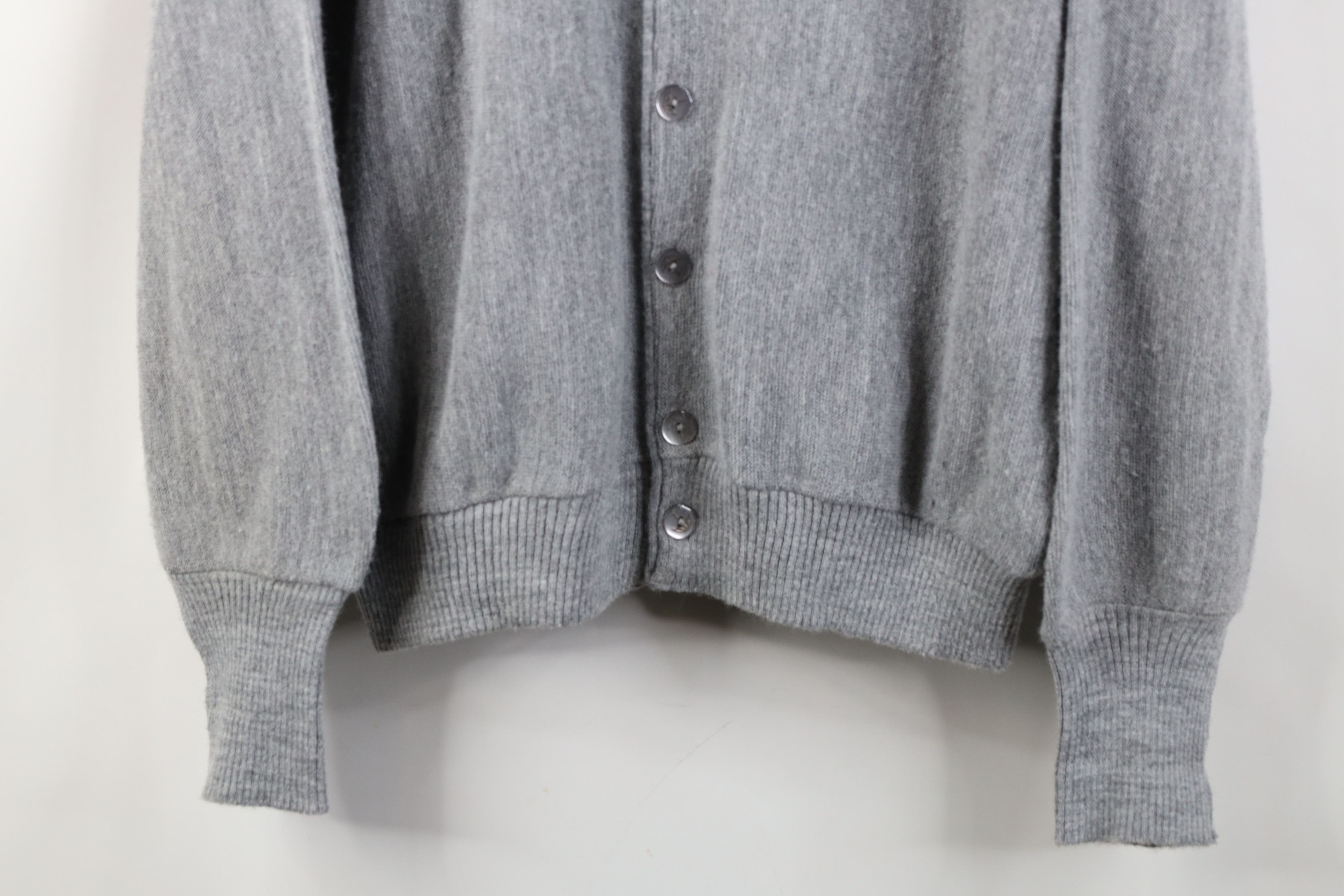 Vintage Vintage 70s Streetwear Cobain Knit Cardigan Sweater Gray USA Size US M / EU 48-50 / 2 - 3 Thumbnail