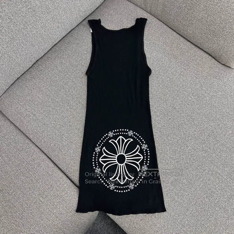 Chrome Hearts CHROME HEARTS Size M Black Cross Knitted vest skirt Size M / US 6-8 / IT 42-44 - 2 Thumbnail