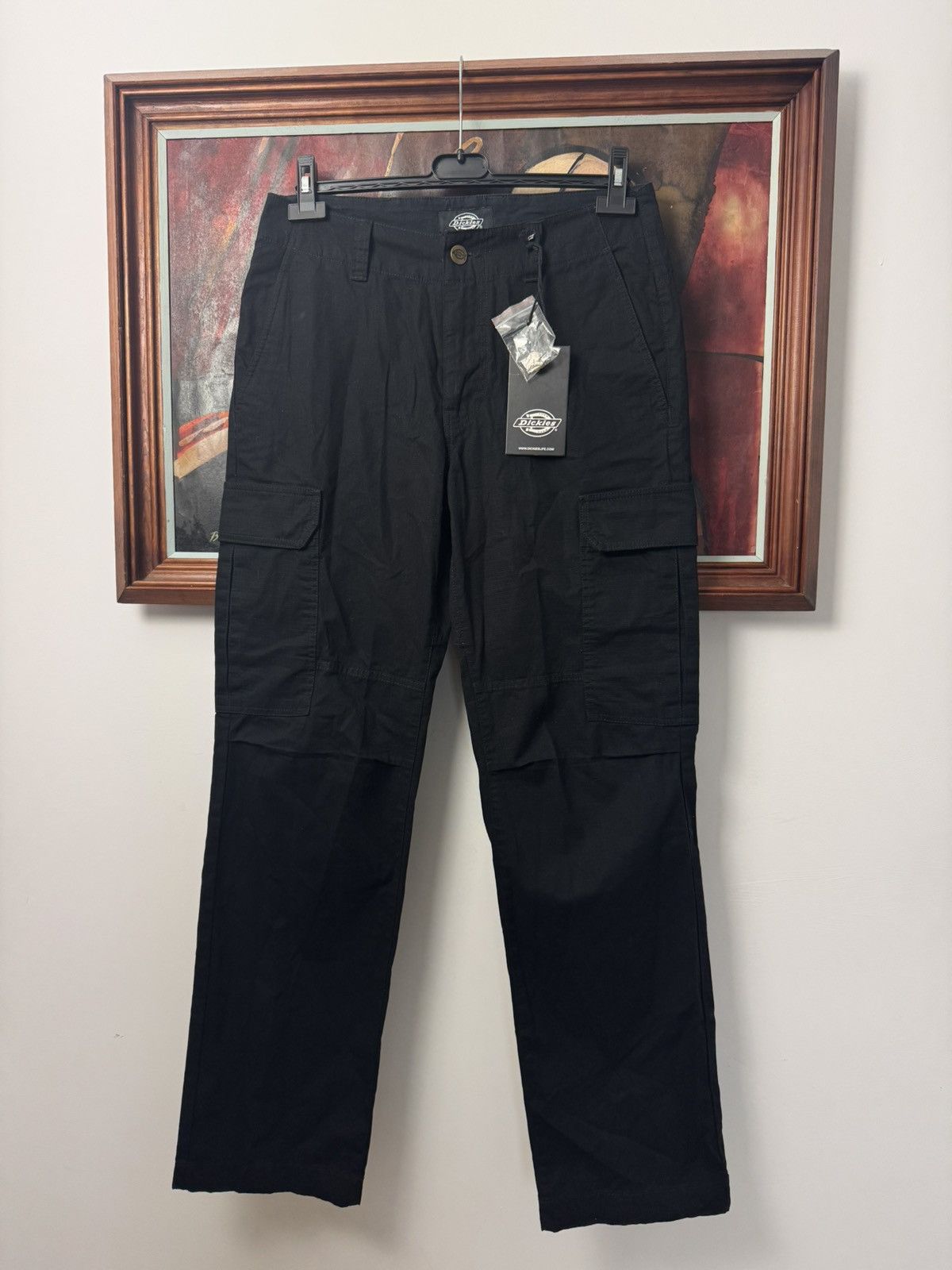 Dickies Dickies Cargo Pant Workwear Hype Black Skate Streetwear Size US 32 / EU 48 - 1 Thumbnail