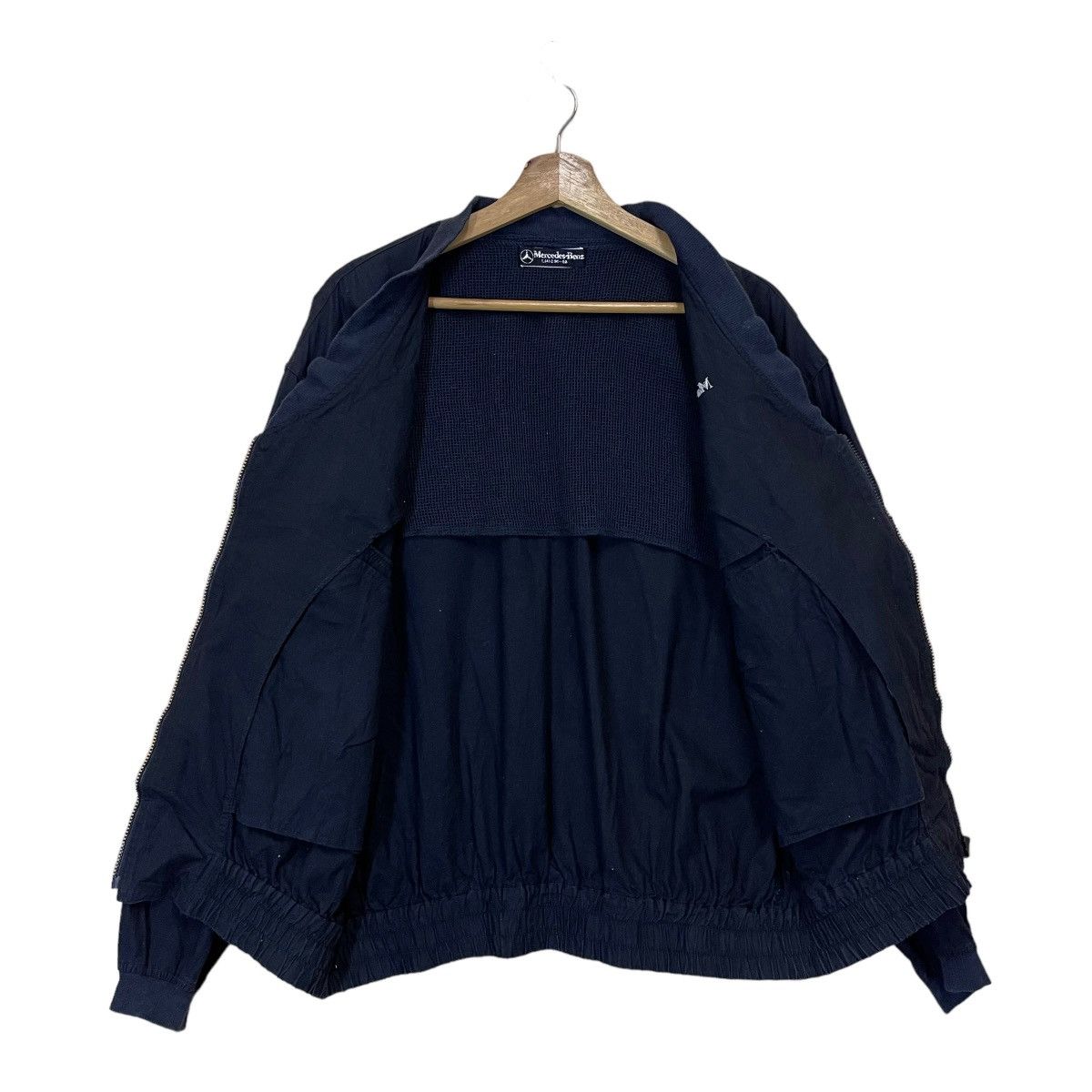 Japanese Brand 90s Mercedes Benz Zipper Bomber Jacket Size US L / EU 52-54 / 3 - 11 Thumbnail