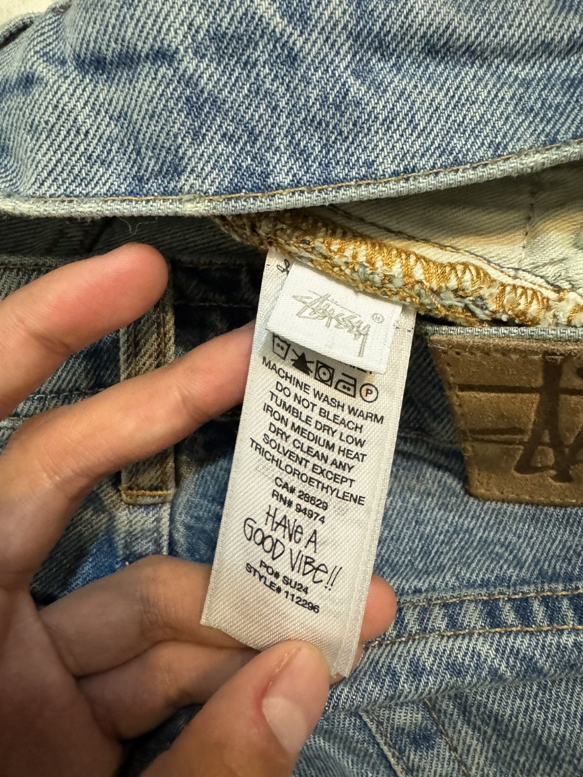 Stussy Stussy Big ‘Ol Shorts - Mid Wash Size US 28 / EU 44 - 6 Thumbnail