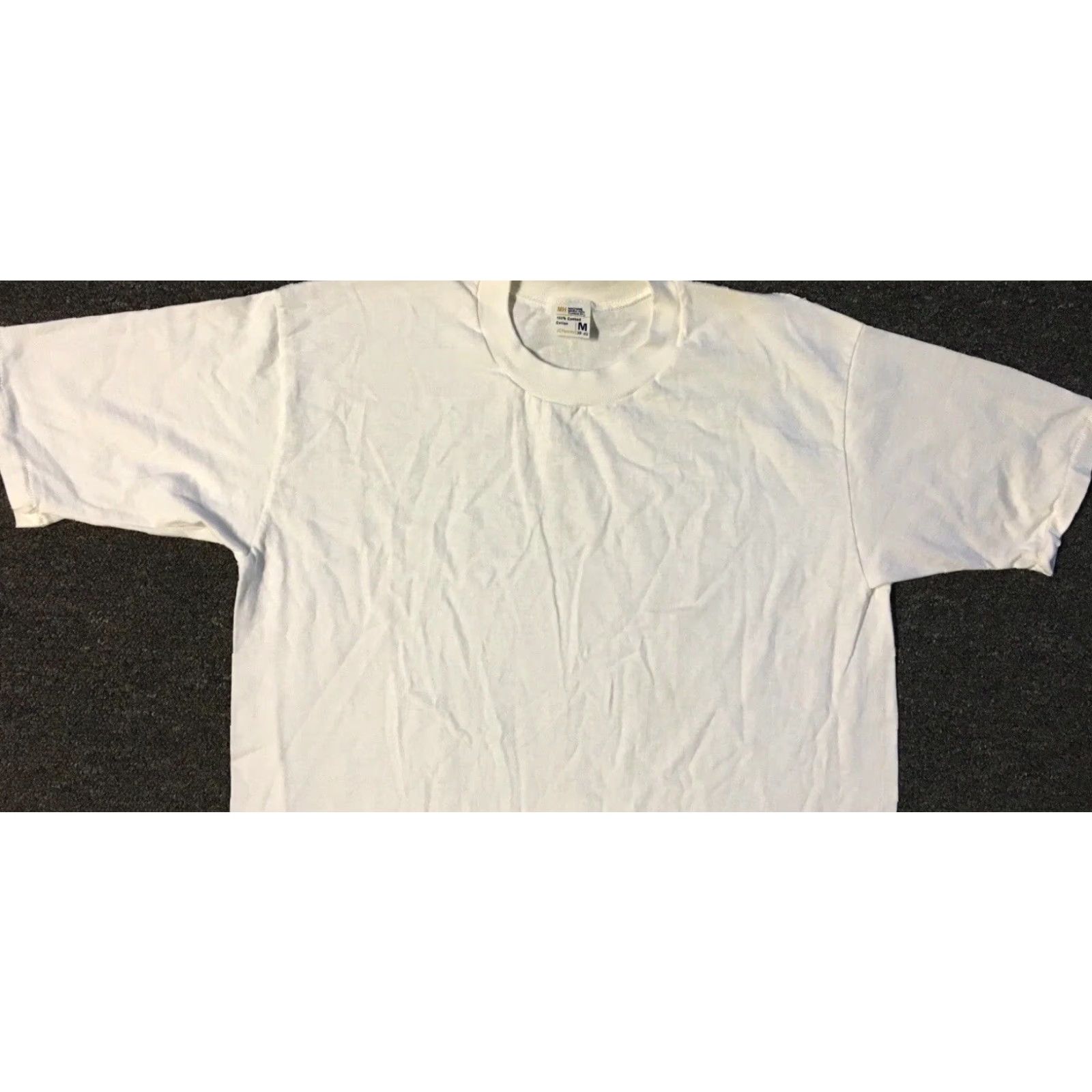 JCPenney VINTAGE JC Penney Shirt M White 80s 90s Biker Punk Grunge Skate Track & Field Mechanic Trucker Vintage 80s 90s USA USA Mens T-Shirt Single Stitch — Size US M / EU 48-50 / 2 - 5 Thumbnail