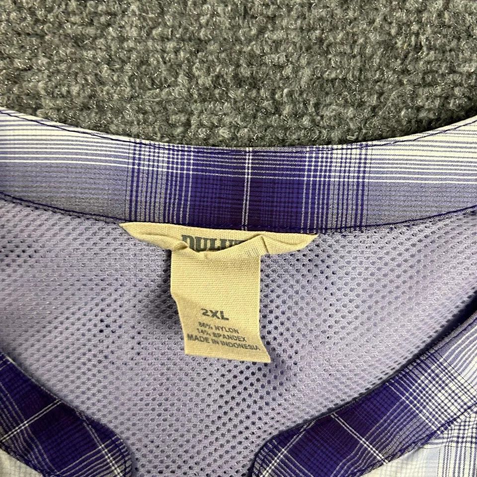 Duluth Trading Company Duluth Trading Top Womens 2XL Plaid Button Up Nylon Mesh Size XXL / US 16-18 / IT 52-54 - 3 Thumbnail