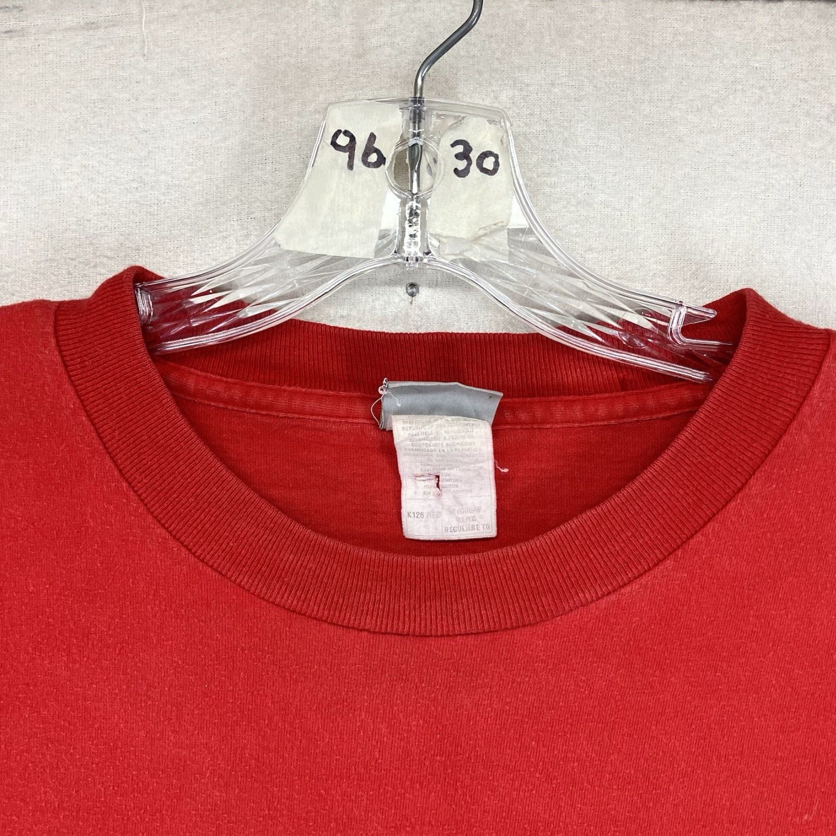 Carhartt VINTAGE Carhartt Long Sleeve T-Shirt XL Workwear Red Pocket Crew Neck Men | 2000s Grunge Outdoor Classic C Size US XL / EU 56 / 4 - 3 Thumbnail