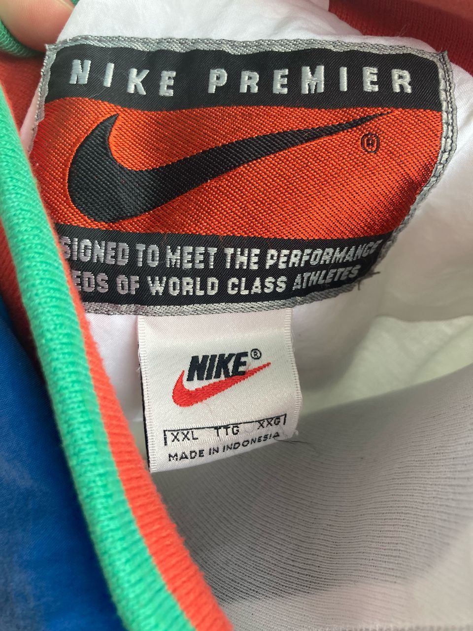 Nike × Vintage Vintage Nike Italy Football Jacket Soccer Track Top National Size US XXL / EU 58 / 5 - 7 Thumbnail