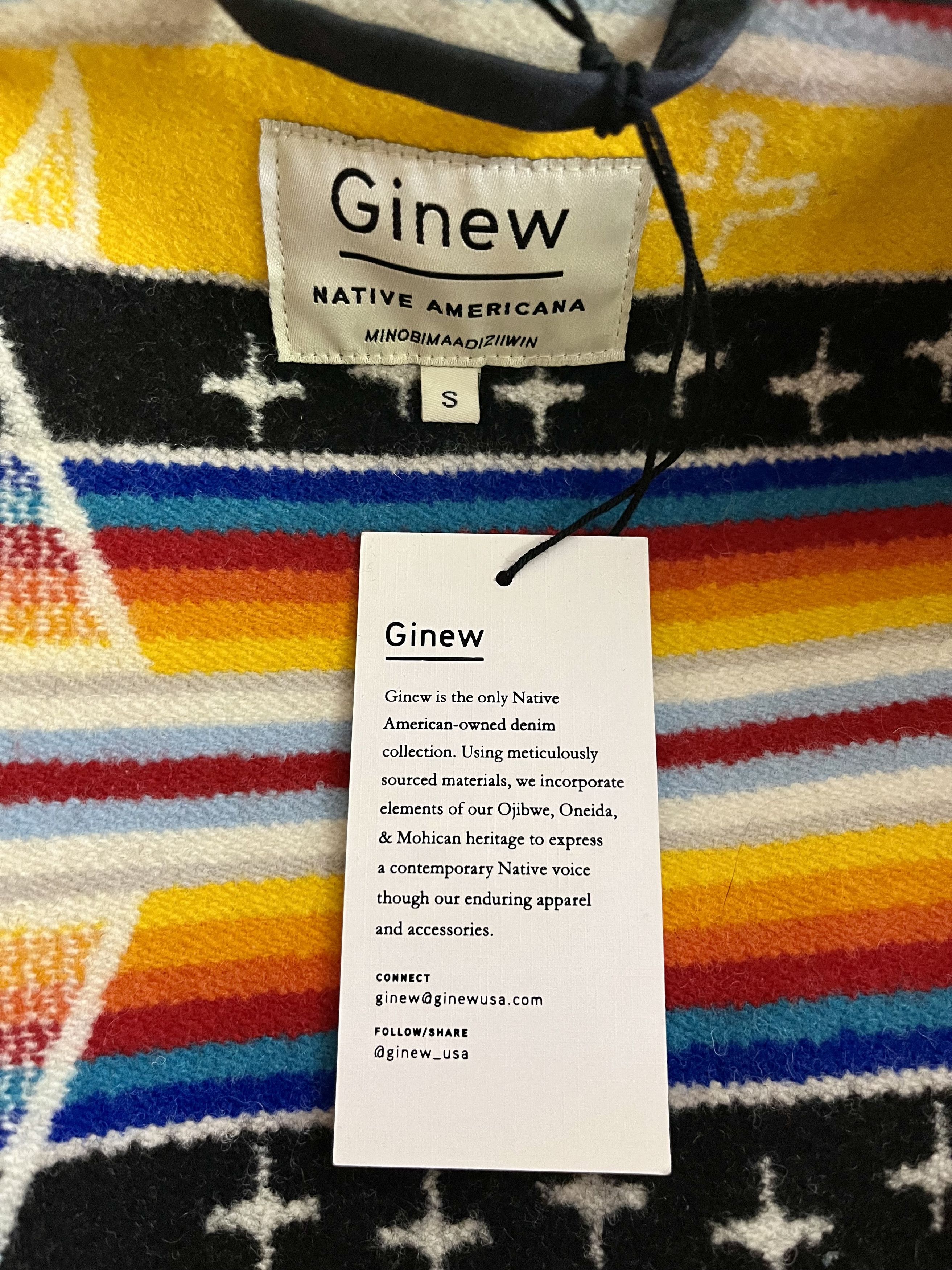 Ginew Ginew NEW USA made - Wool Blanket Lined Denim Jacket Size S / US 4 / IT 40 - 4 Thumbnail