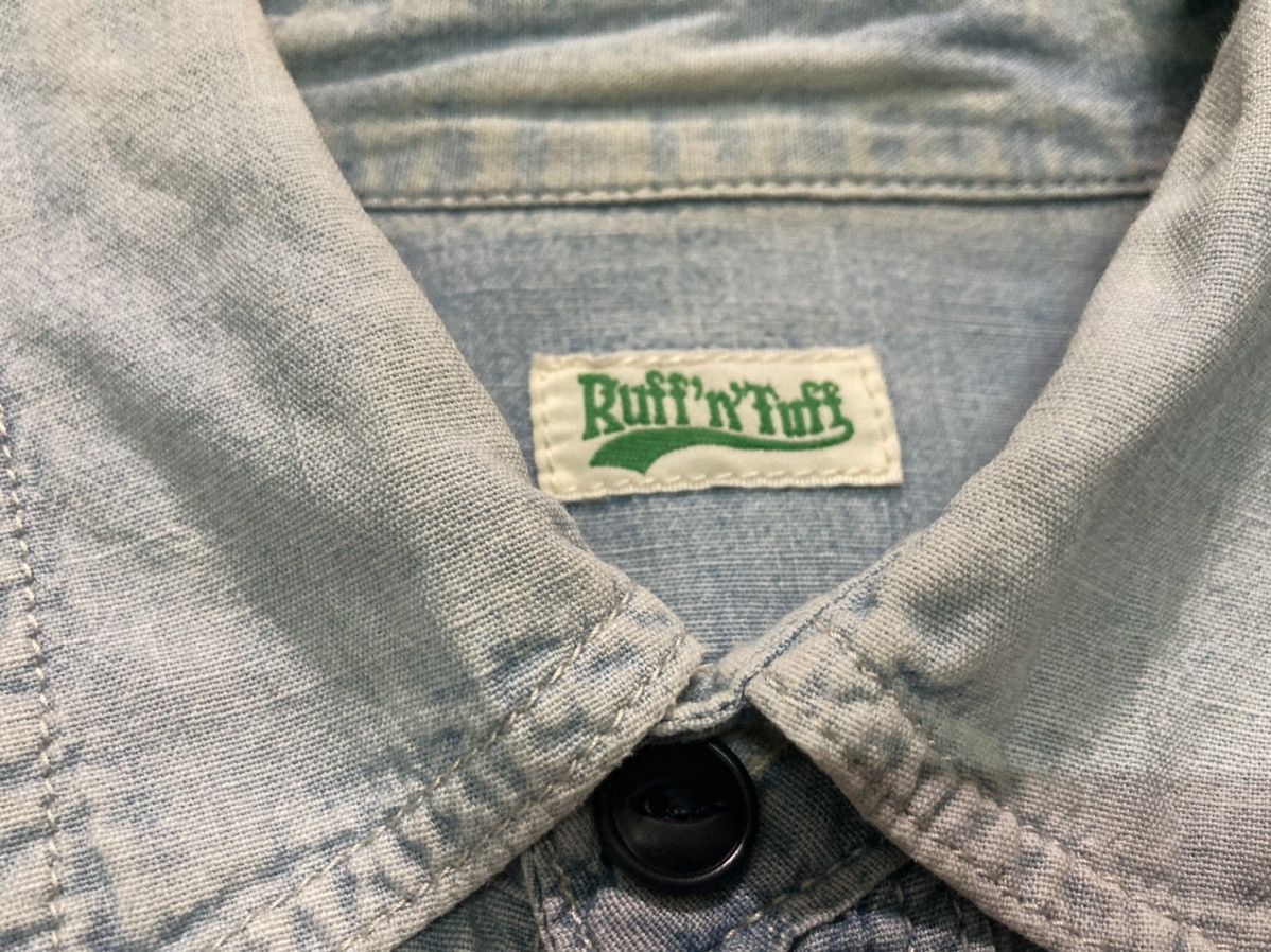 Designer × Vintage Vintage Chambray Ruff N Tuff Shirt Property Of Jah Size US L / EU 52-54 / 3 - 4 Thumbnail
