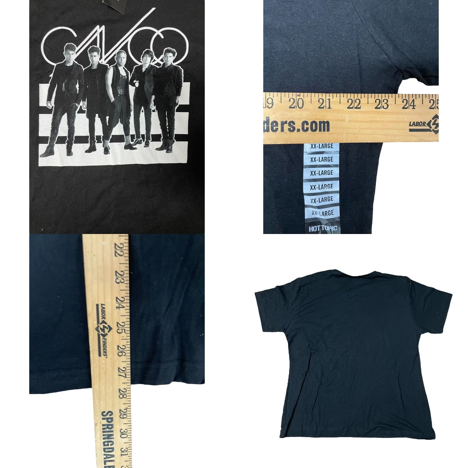 Tultex Cnco Pop Group Hot Topic Shirt Womens 2XL Black Short Sleeve Tee NWT Rock Band 2018 Regular Women size 2XL Shirt Black 2018 NWT Size XXL / US 16-18 / IT 52-54 - 8 Thumbnail