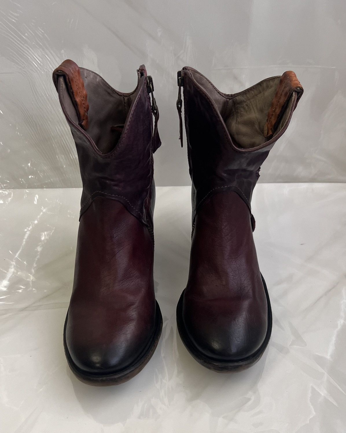 A.S.98 As 98 Airstep Zipper Boho Biker distressed boot Size US 8 / IT 38 - 3 Thumbnail