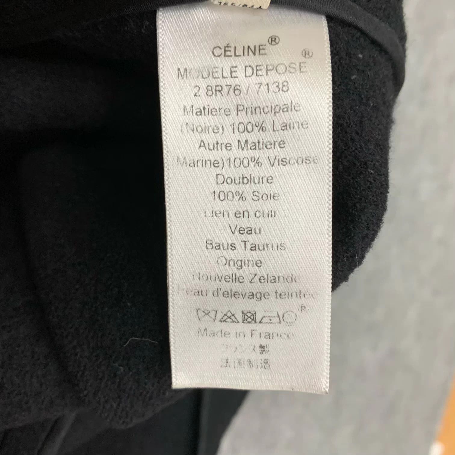 Celine Celine black wool long coat size 36 95 new Size XS / US 0-2 / IT 36-38 - 5 Thumbnail