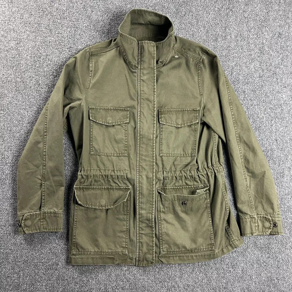 Madewell Madewell Jacket Womens XS Green Military Full Zip Mock Neck Size XS / US 0-2 / IT 36-38 - 1 Thumbnail
