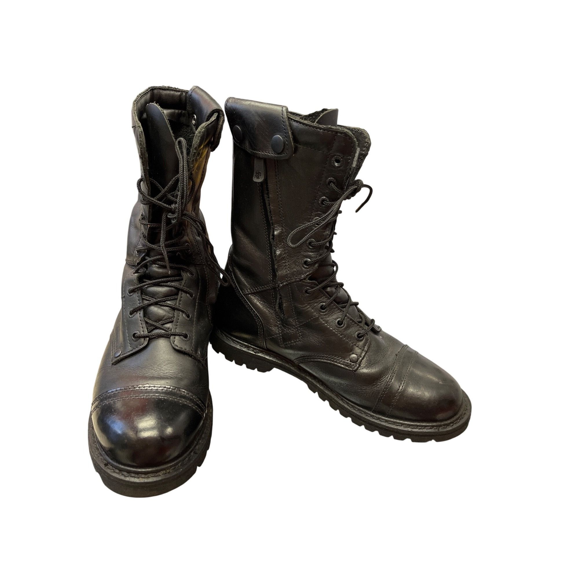 Other Rocky Mens black leather paratroop moto mid calf boots sz 10 Size US 10 / EU 43 - 1 Thumbnail