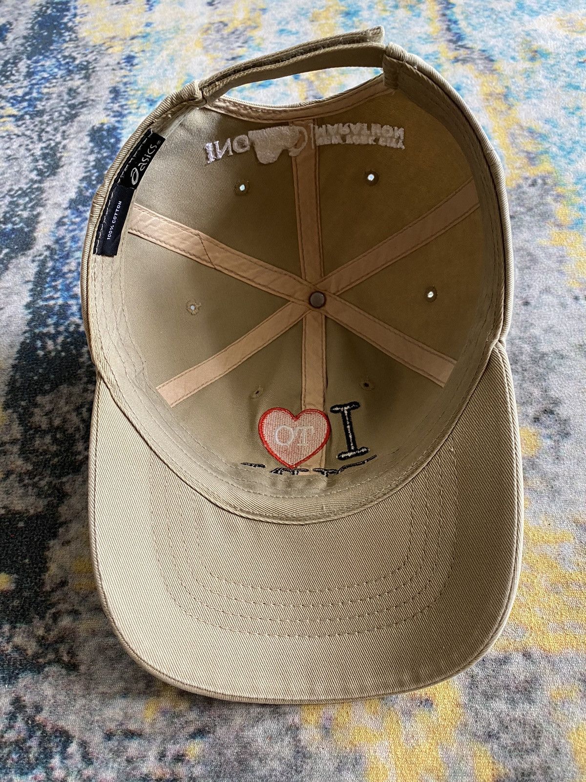 Asics × Japanese Brand × Vintage Vintage ASICS “I ❤️ to run” NYC cap Size ONE SIZE - 6 Thumbnail