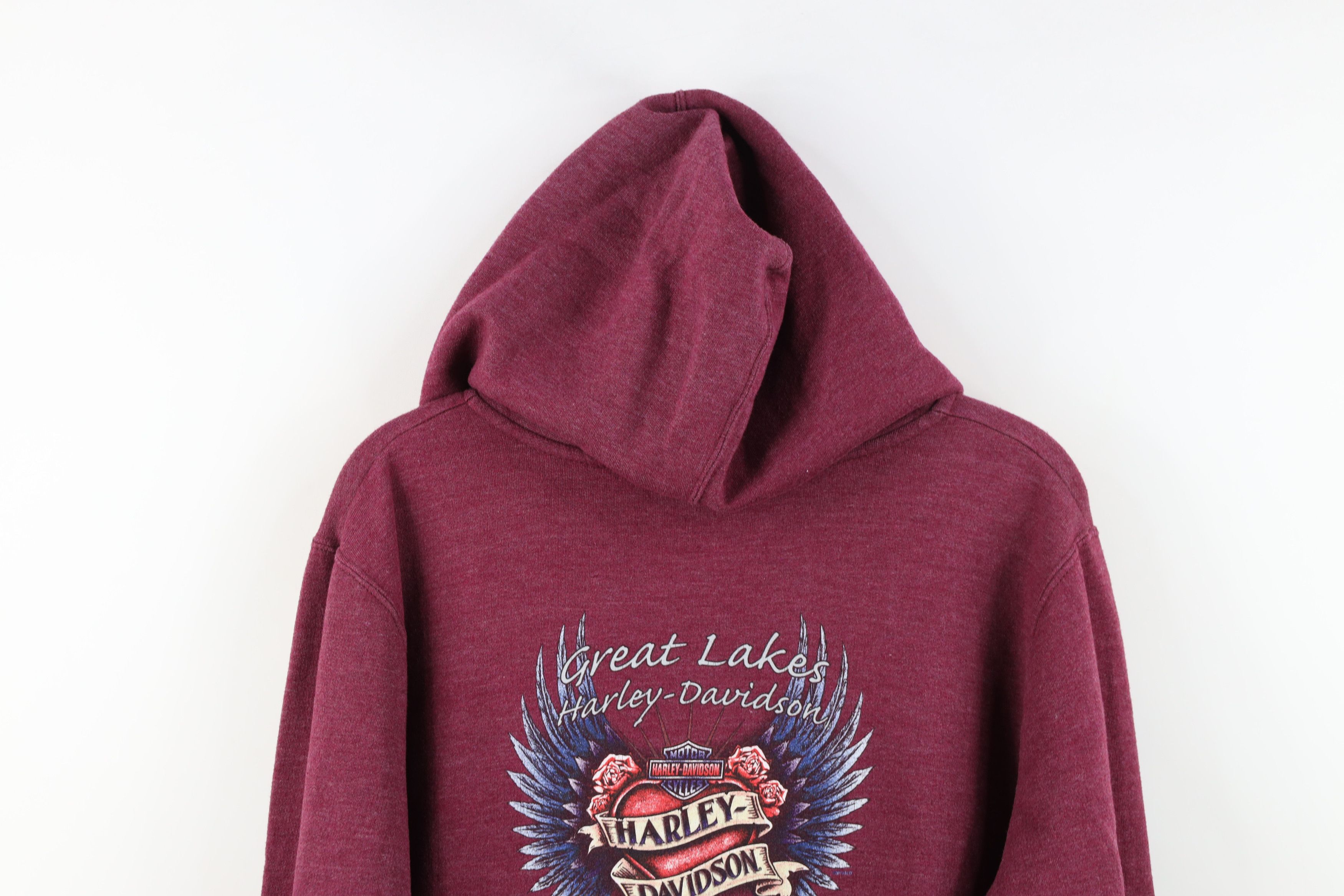 Harley Davidson Vintage Y2K Harley Davidson Flower Wing Hoodie Sweatshirt Size XL / US 12-14 / IT 48-50 - 14 Thumbnail