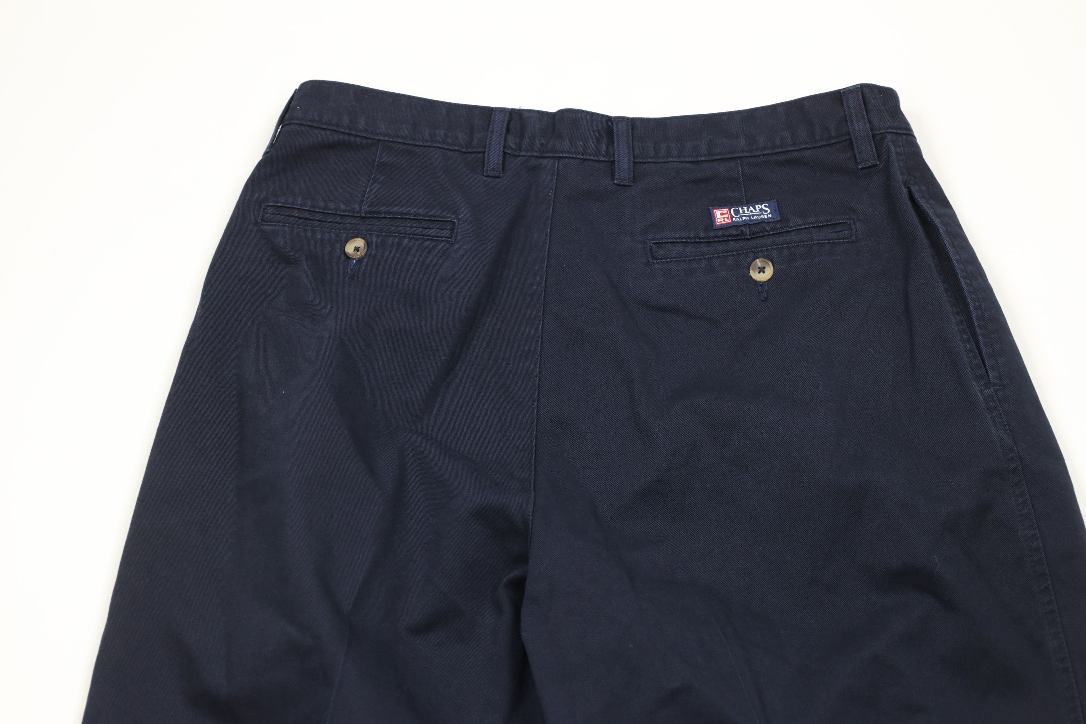 Ralph Lauren × Vintage Vintage 90s Chaps Ralph Lauren Cuffed Wide Leg Chino Pants Size US 34 / EU 50 - 8 Thumbnail