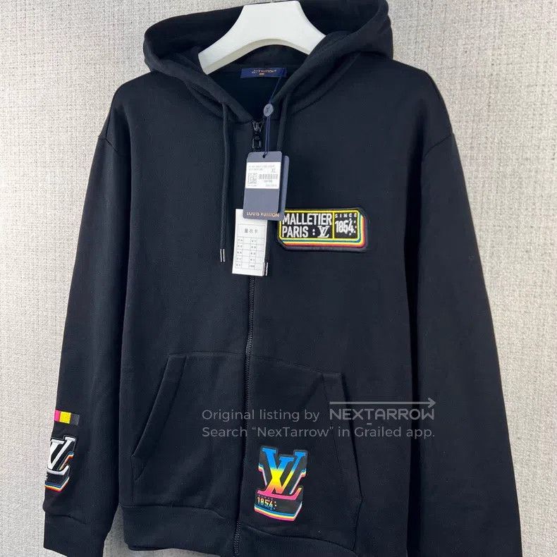 Louis Vuitton Louis Vuitton Colorful Embroidered Zip-up Hoodie Size US XL / EU 56 / 4 - 2 Thumbnail