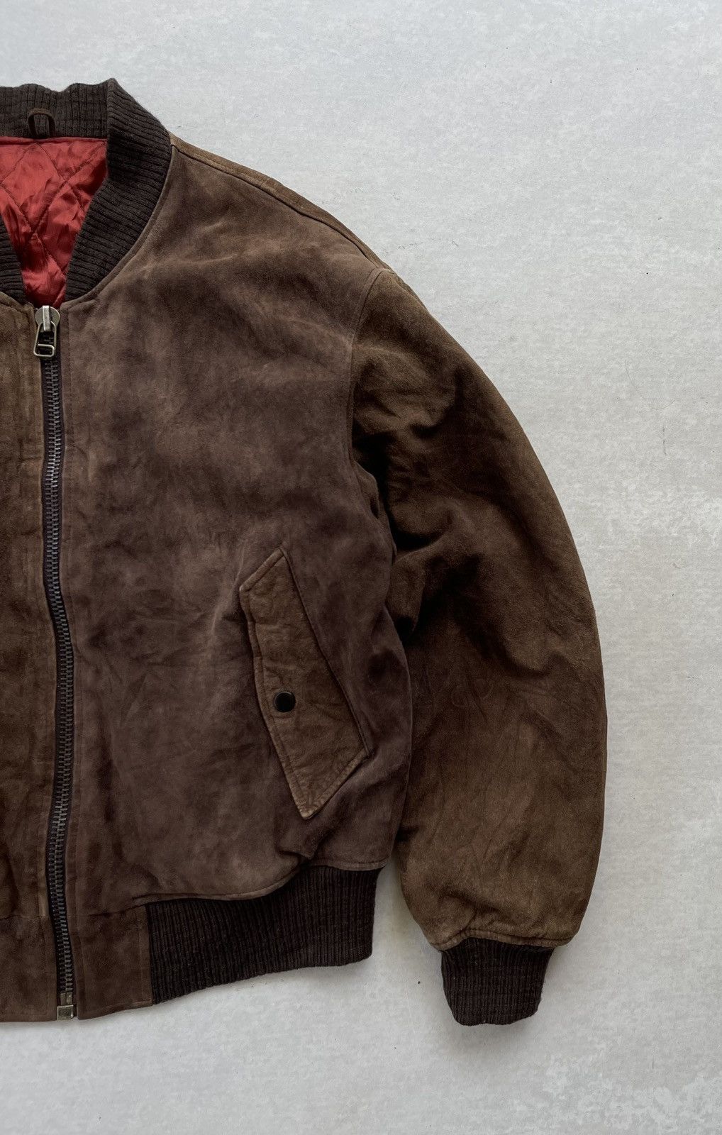 Japanese Brand 🔥 Milano Connection by Taka Q Goatskin Leather Bomber Jacket Size US L / EU 52-54 / 3 - 5 Thumbnail
