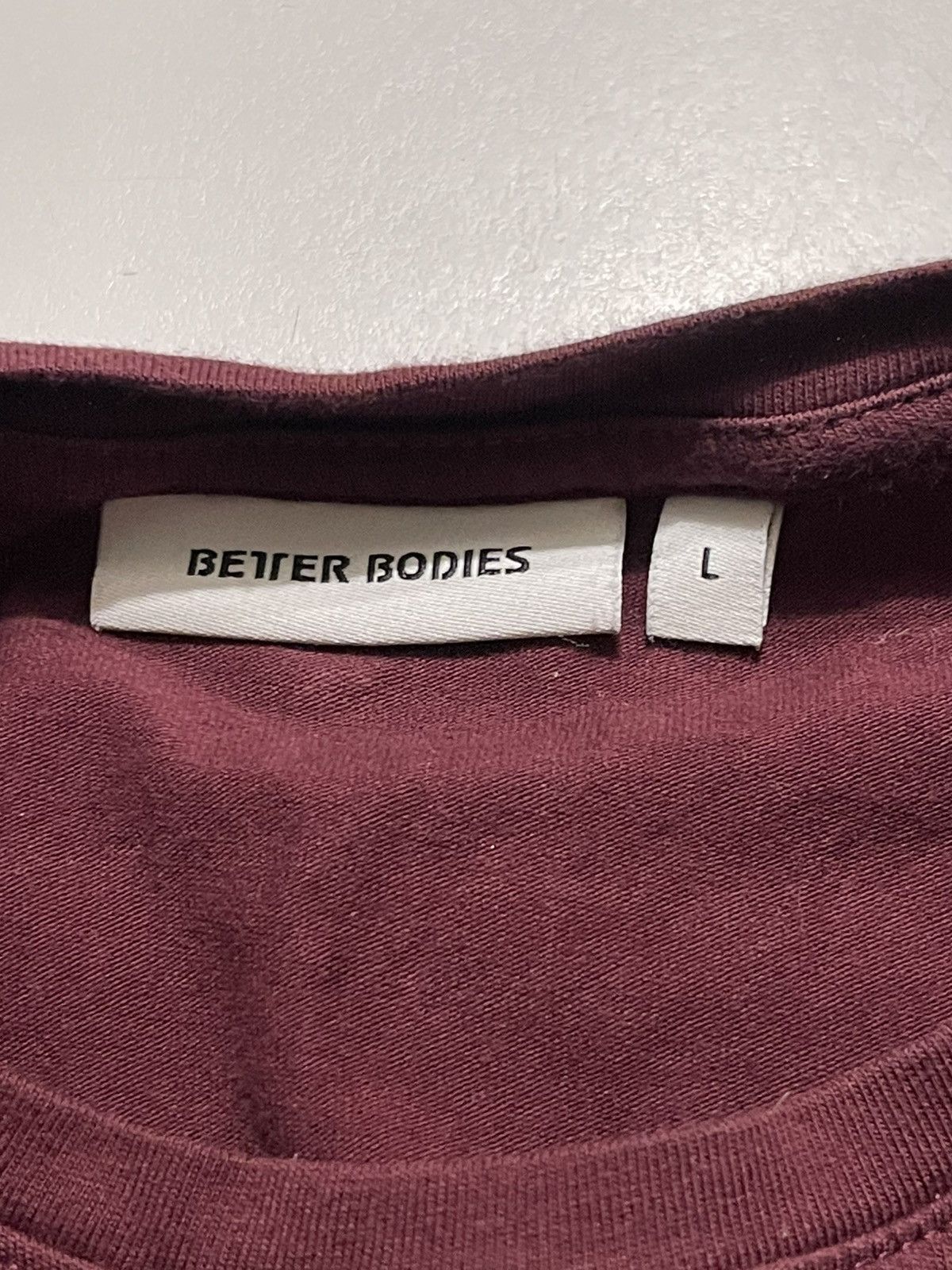 Other Better Bodies Men’s Large Burgundy Gym Tapered Tee Size US L / EU 52-54 / 3 - 7 Thumbnail