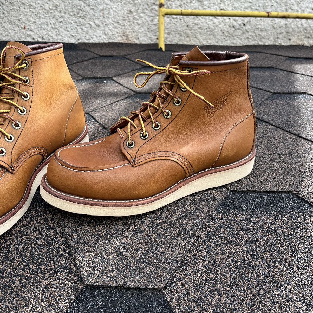 Japanese Brand × Red Wing red wing moc toe 845 leather boots Size US 7 / EU 40 - 5 Thumbnail