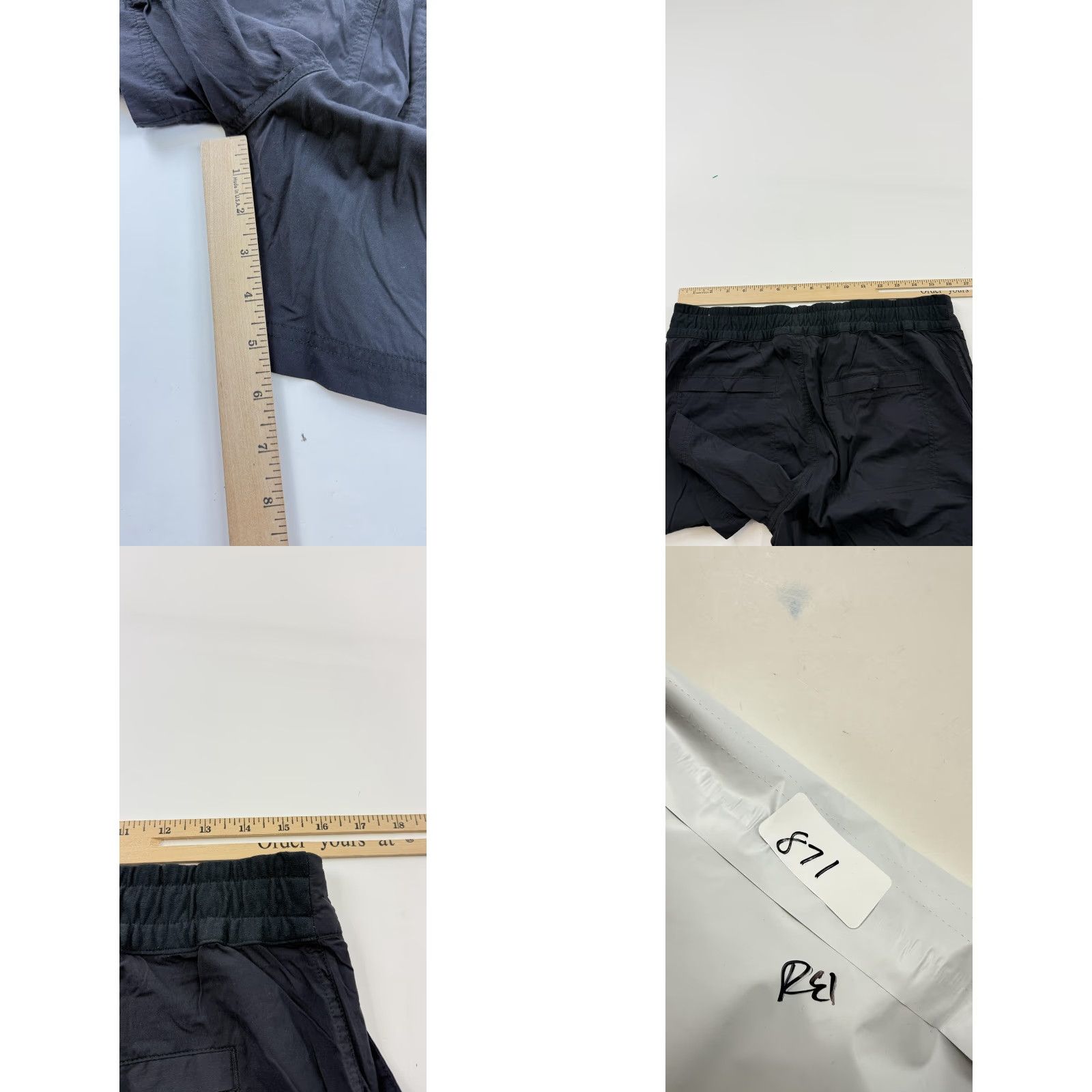 Vintage REI Co-op Shorts Mens M Black Nylon Quick Dry Pockets Hiking Elastic Waist Regular Fit Womens? Size US 31 - 9 Thumbnail