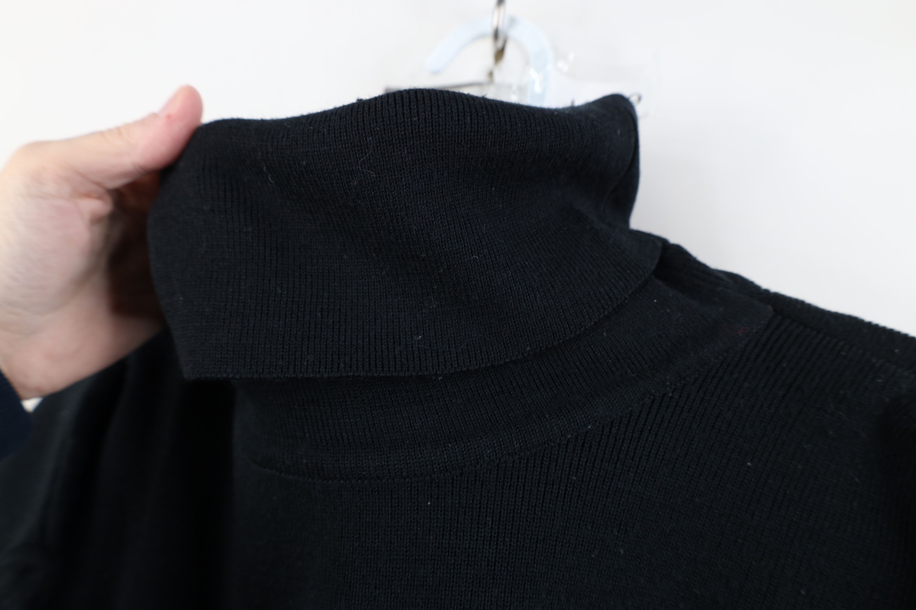 Obermeyer Vintage 80s 90s Obermeyer Knit Ski Turtleneck Sweater Black Size S / US 4 / IT 40 - 7 Thumbnail