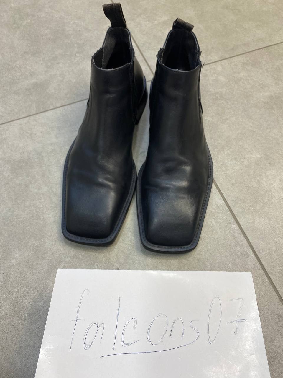 Paciotti Cesare Paciotti Leather Chelsea Ankle Square Toe Boots Size US 10 / EU 43 - 2 Thumbnail