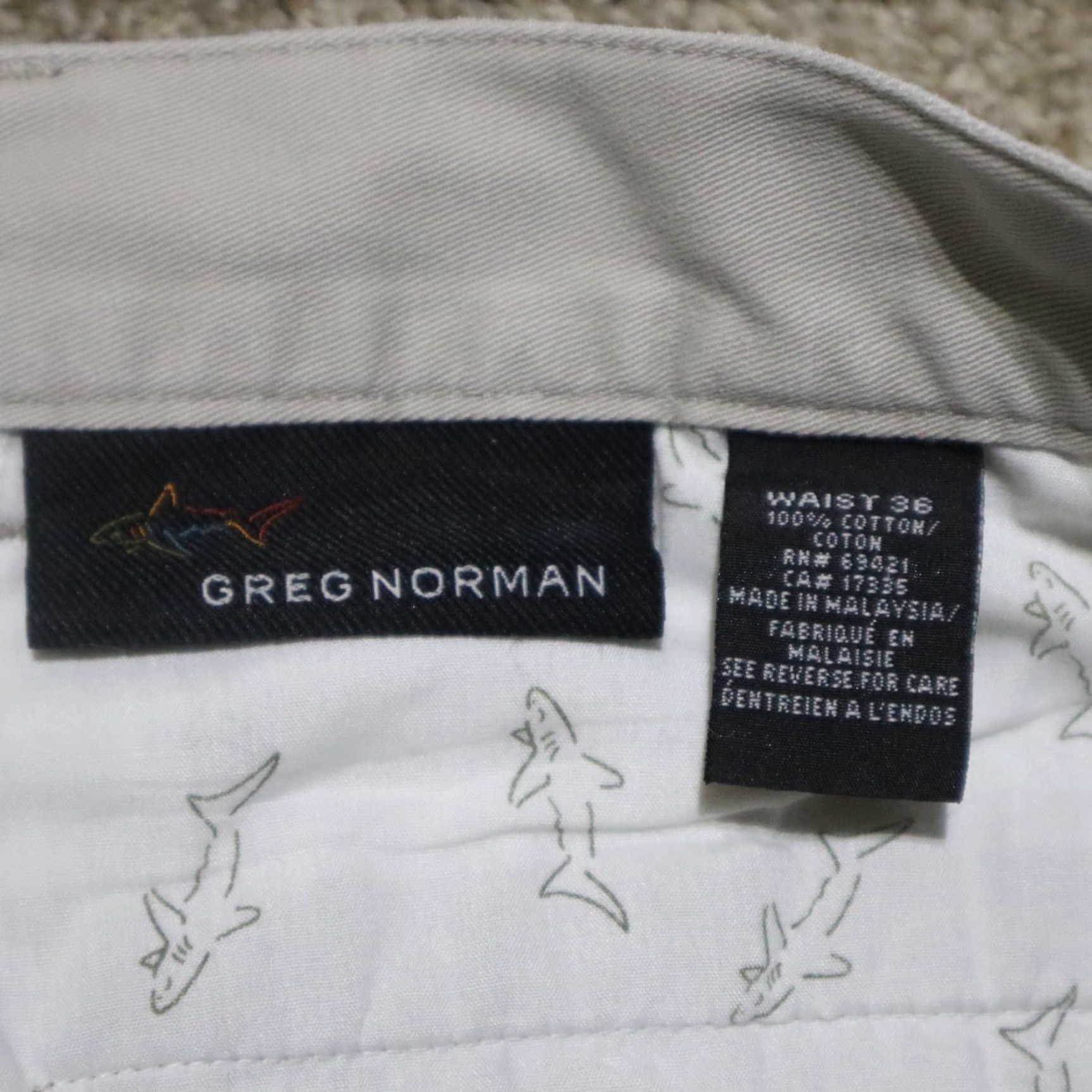 Vintage Greg Norman Shorts Chino Men 36 Beige Pleated Front Pockets Cargo Pocket Vintage: No Size US 36 / EU 52 - 3 Thumbnail
