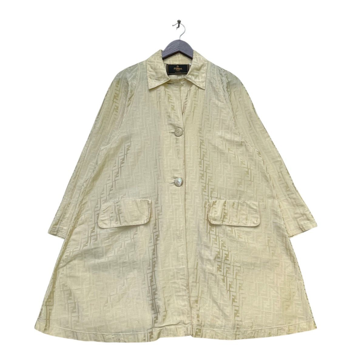 Fendi Fendi Zucca Monogram Light Coat Size L / US 10 / IT 46 - 2 Thumbnail